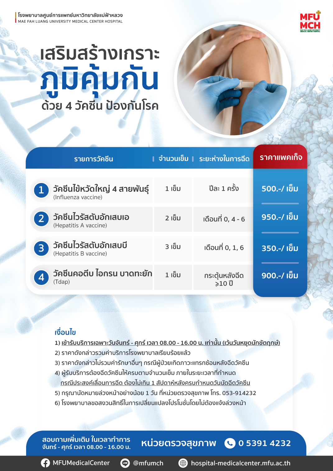 แพ็กเกจเพื่อสุขภาพที่แนะนำ